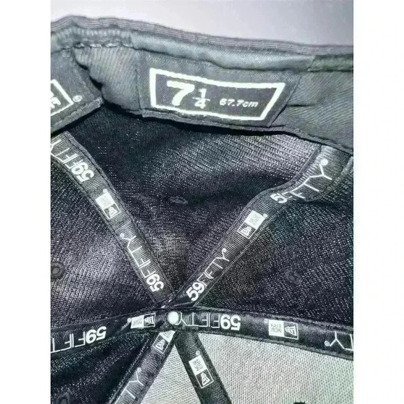 New Era New York Islanders 59Fifty Fitted Hat Black Size 7 3/8 - Picture 9 of 12